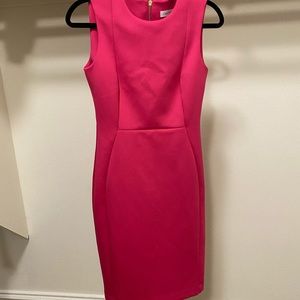 Calvin Klein pink midi dress